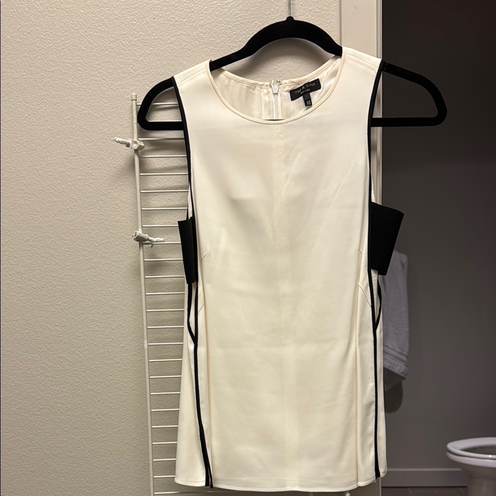 Elegant Sleeveless White Top